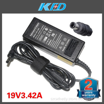 Laptop Adapter 19V 3.42A Inverter Charger 65W Power Adapter Charger